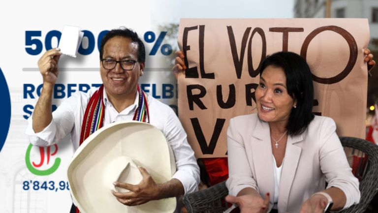 Roberto Sánchez logra distanciarse de Keiko Fujimori gracias al voto del sur andino