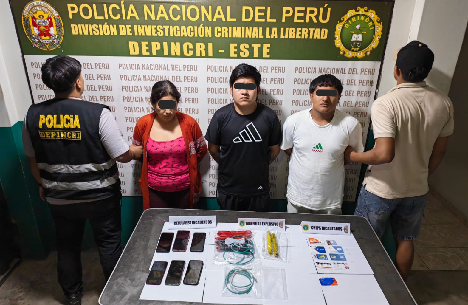 Virú: con dinamitas detienen a presuntos delincuentes tras extorsión por S/20 mil a víctima