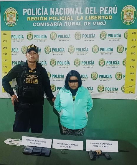 Detienen a presunta pareja de prontuariado criminal tras registrarse disparos en Virú