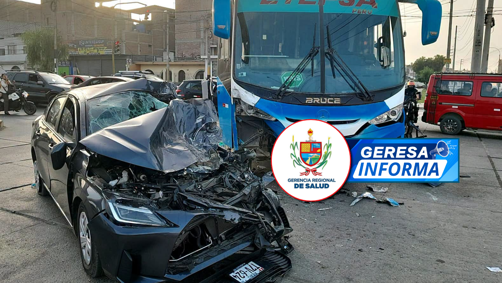 Menor perdió la vida en accidente de tránsito entre automóvil y bus