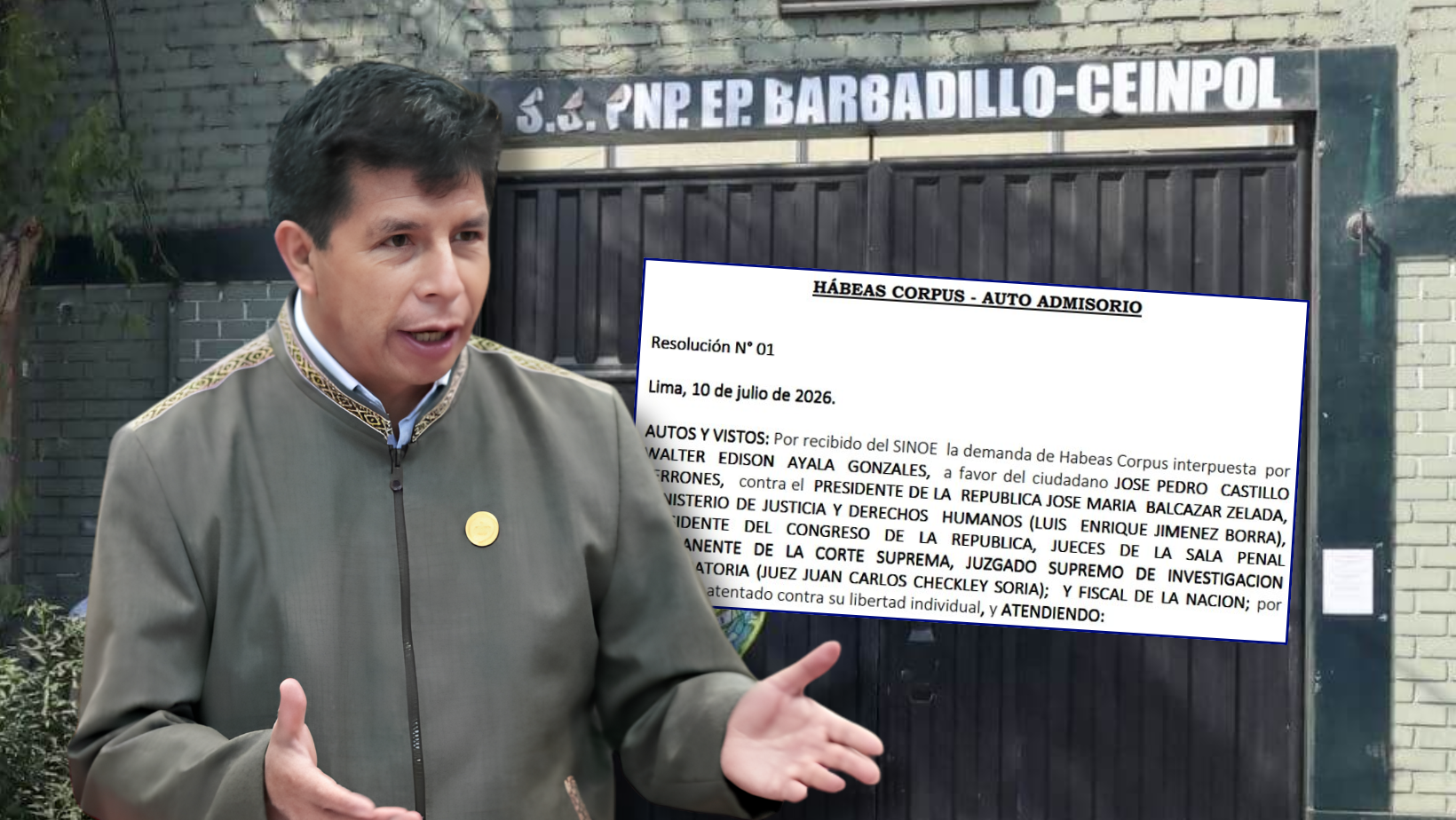 ¿Excarcelación de Pedro Castillo está cerca? Poder Judicial admite a trámite hábeas corpus