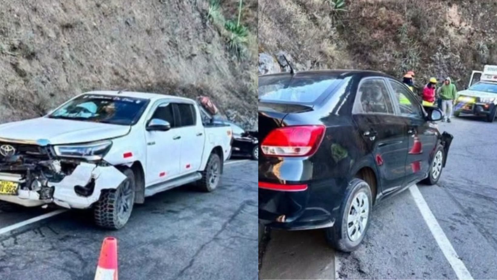 La Libertad: 6 heridos al chocar auto y camioneta en Otuzco