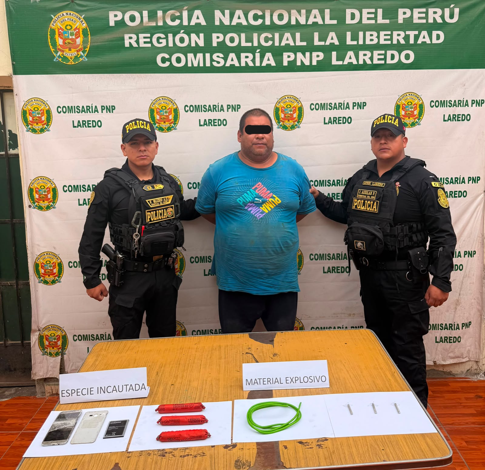 Laredo: detienen con dinamitas a hombre vinculado a extorsión