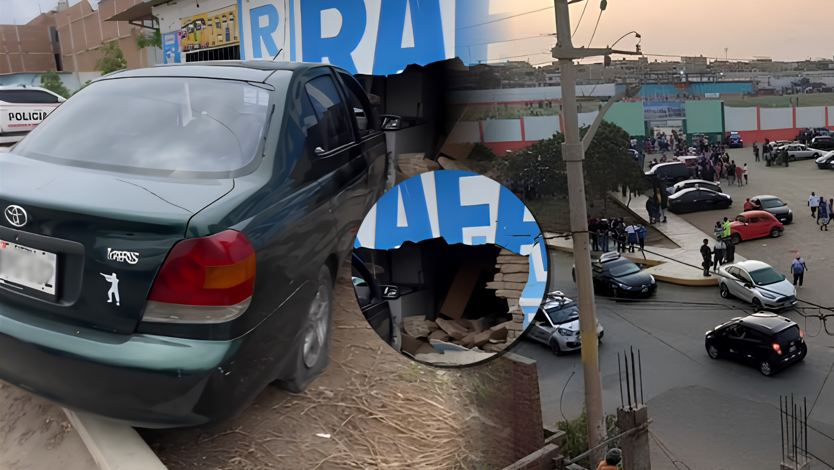 Vehículo pierde el control y se estrella contra pared de vivienda en la esperanza