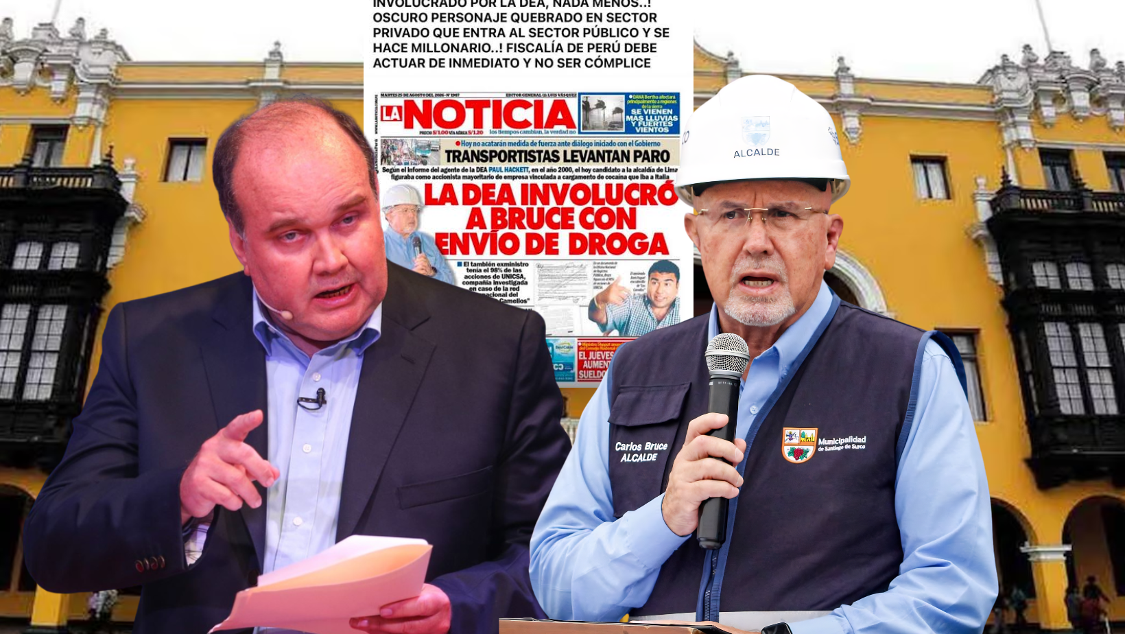 “Si hace falta plata, le doy”, Rafael López Aliaga tras amenaza de querella de Carlos Bruce