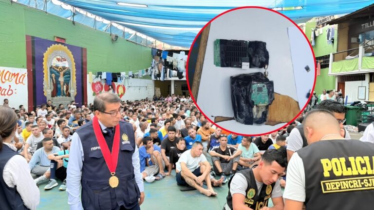 ¡Lo de siempre! Incautan drogas y equipos para comunicaciones en penal Castro Castro