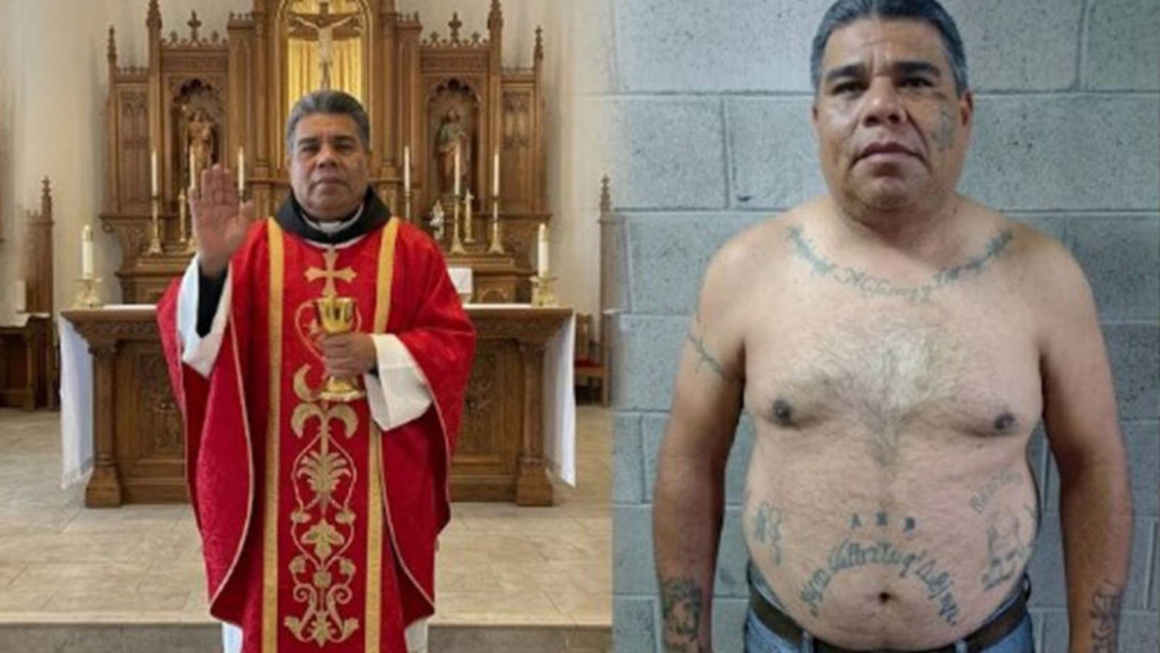 ¡Tatuajes lo delataron! Peligroso delincuente se hizo pasar por sacerdote para evitar su captura