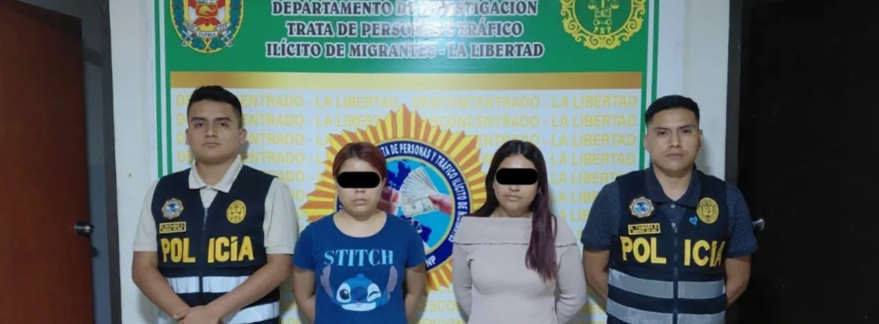 Ubican a desaparecida piurana en Trujillo y PNP detiene a dos personas por trata de personas
