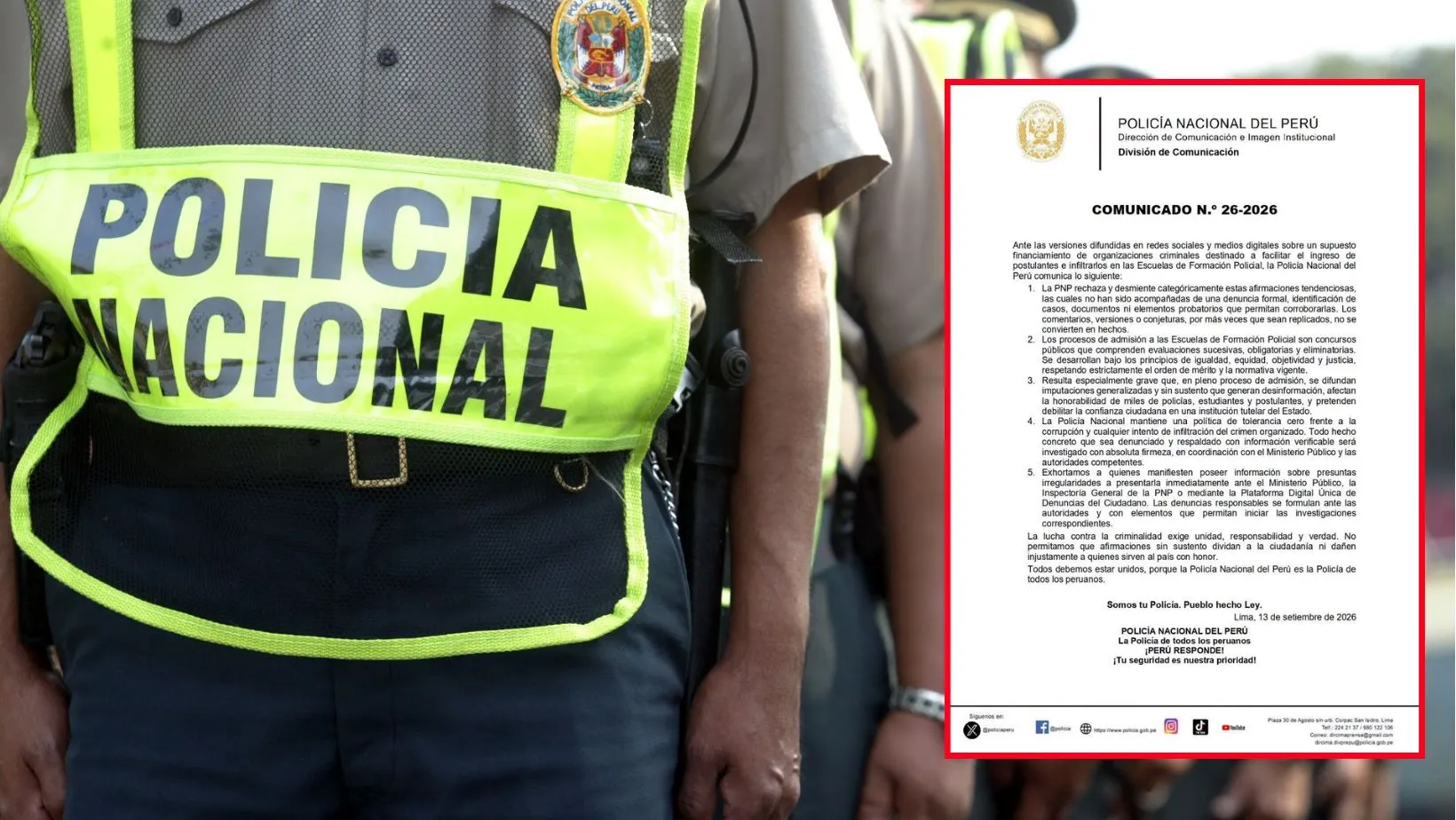¡Molestos! Policía pide pruebas de corrupción en la institución para iniciar investigaciones