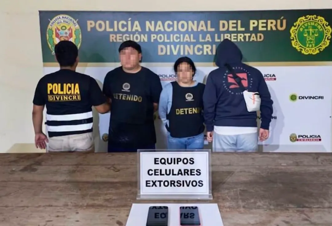 La Esperanza: detienen a pareja tras caso de extorsión por S/30 mil