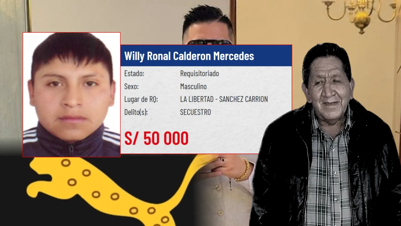 Integrante de "La Nueva Jauría" es incluido en la lista de "los más buscados" por secuestro