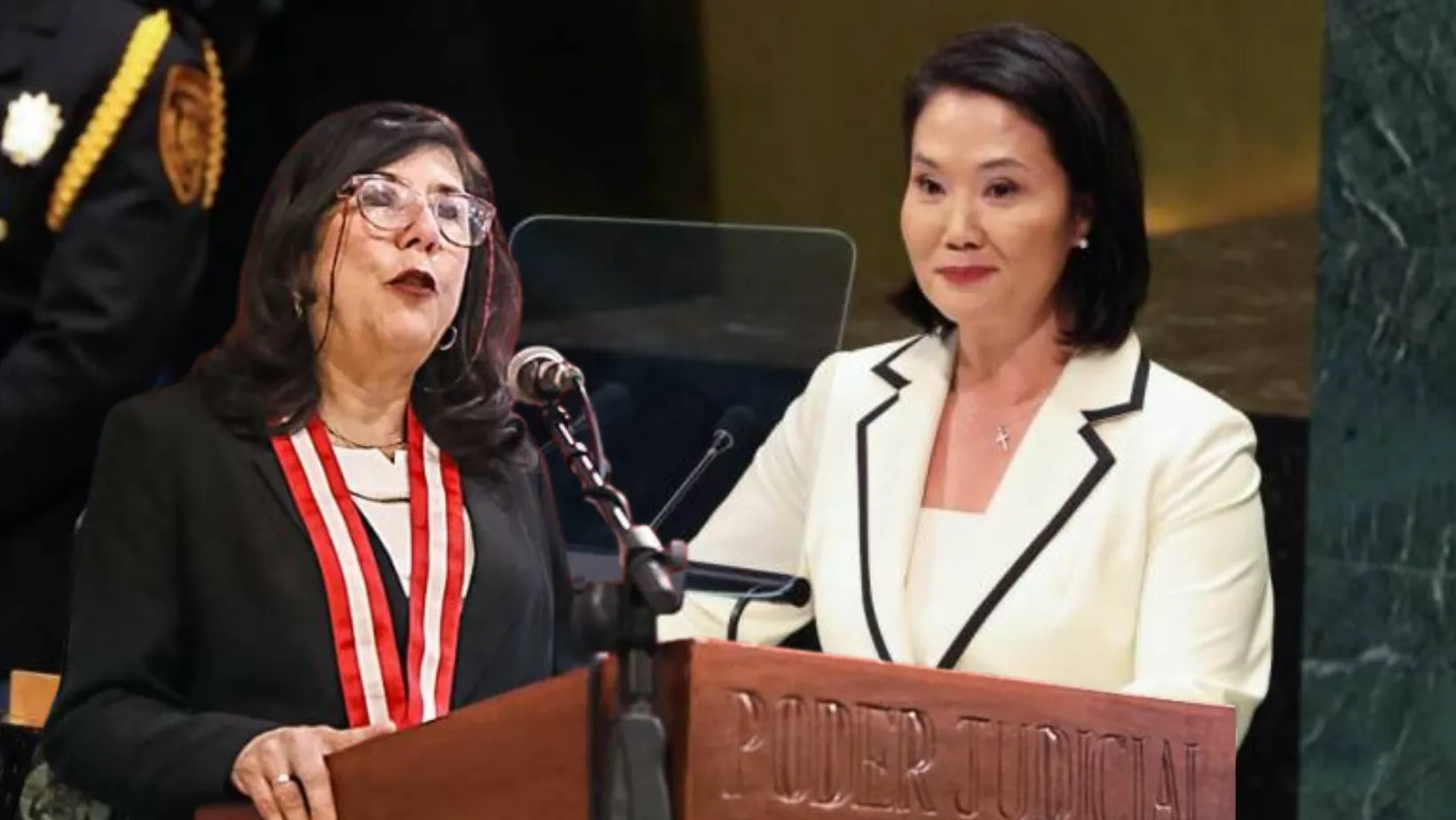 Presidenta del Poder Judicial pide a Keiko Fujimori "retractarse" tras defender a militares ante la ONU