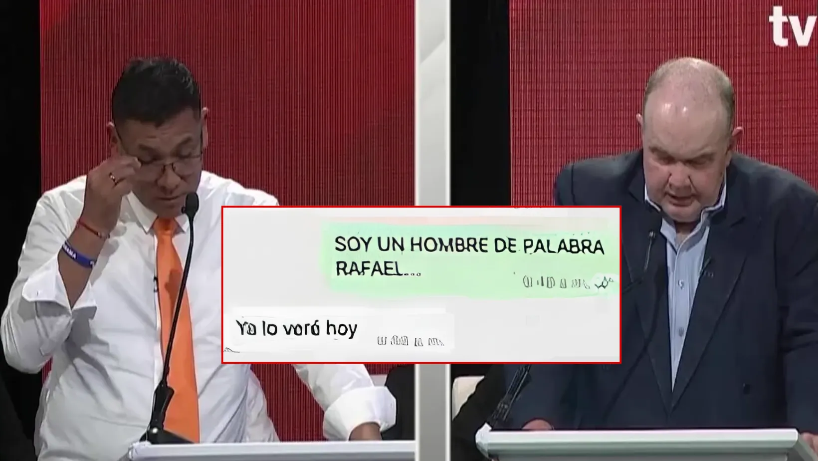 Los chats entre López Aliaga y Samuel Daza antes del debate: "Que conste que te ofrecí dialogar"