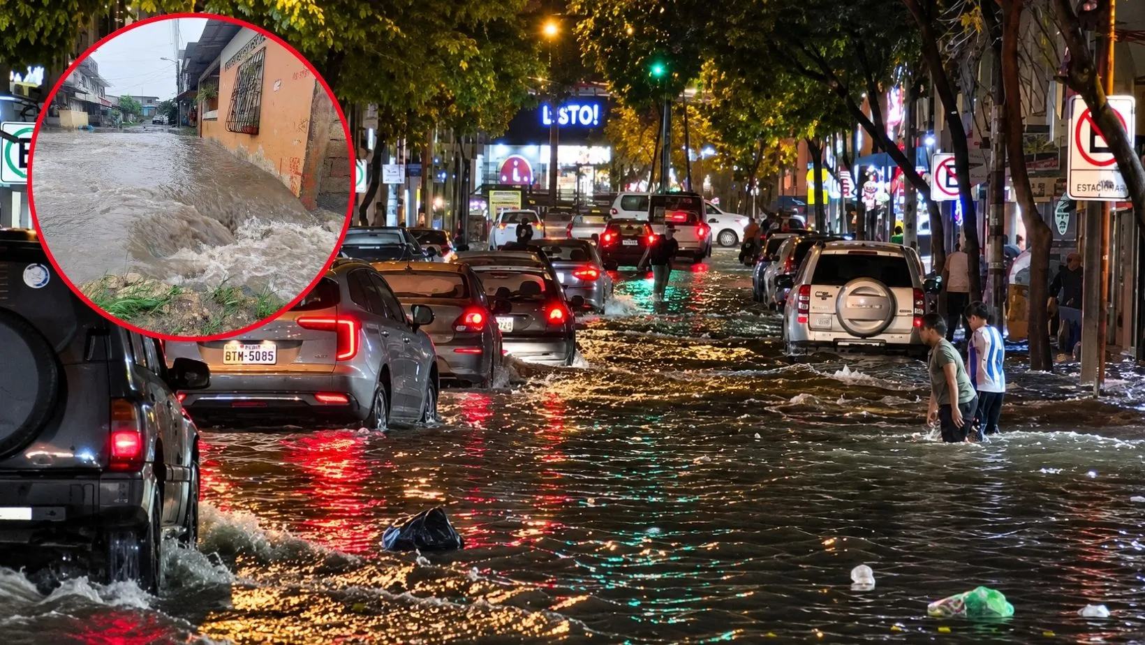 ¡Más de 15 horas de lluvia en Guayaquil! Ciudad amaneció inundada 