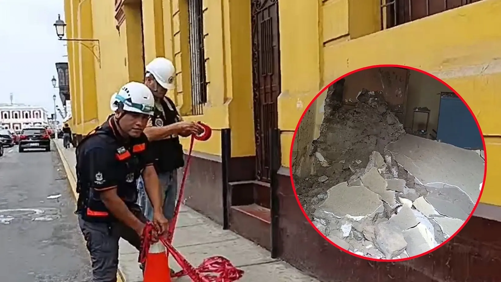 Se desploma techo de oficina de la UNT en pleno centro de Trujillo