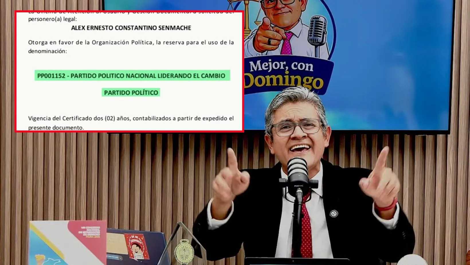 ¡Busca firmas! Exfiscal Domingo Pérez forma su propio partido: Liderando el Cambio