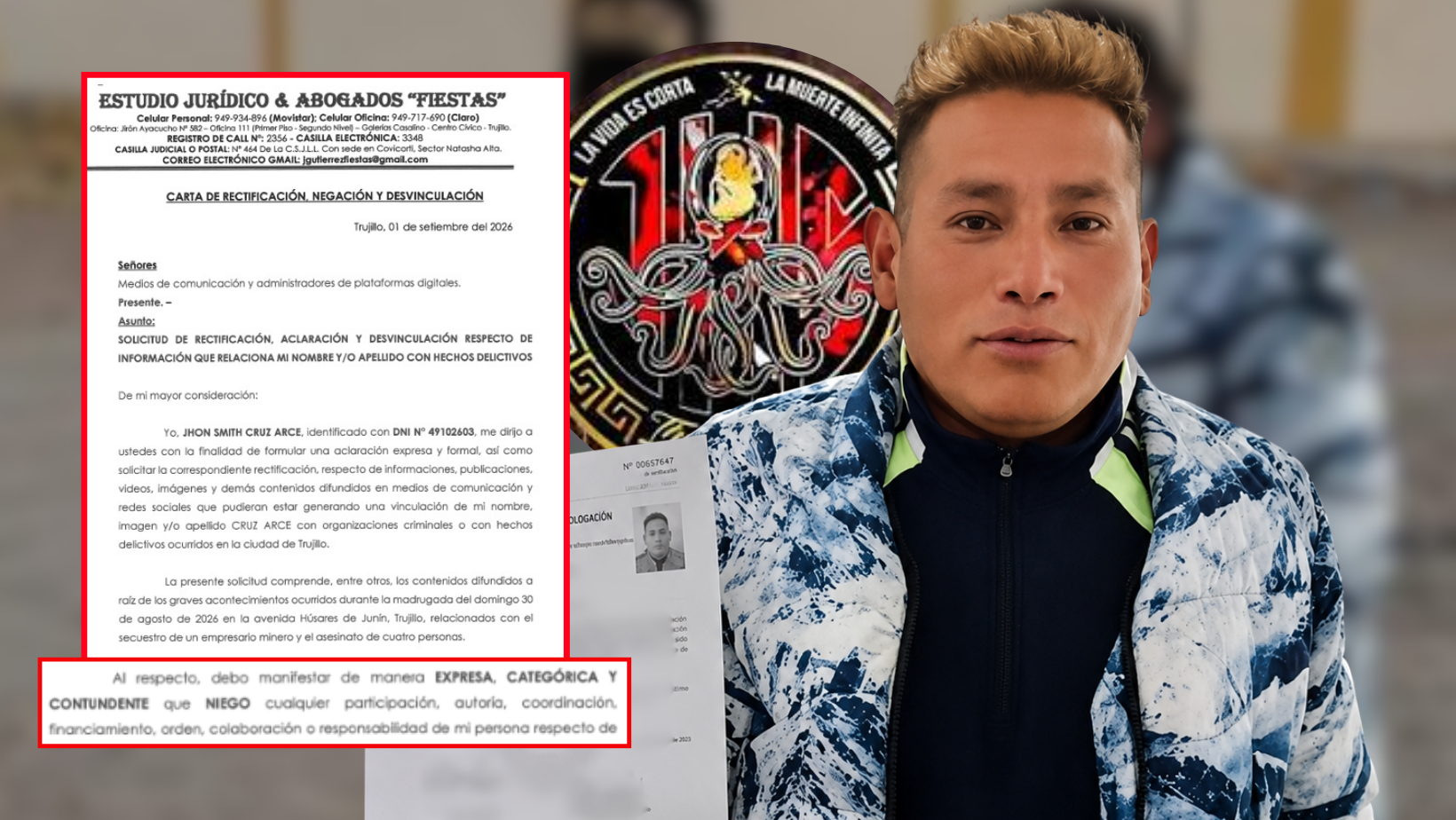 Ahora es zapatero: Padre de “Jhonsson Pulpo” pide que no lo vinculen con organización criminal