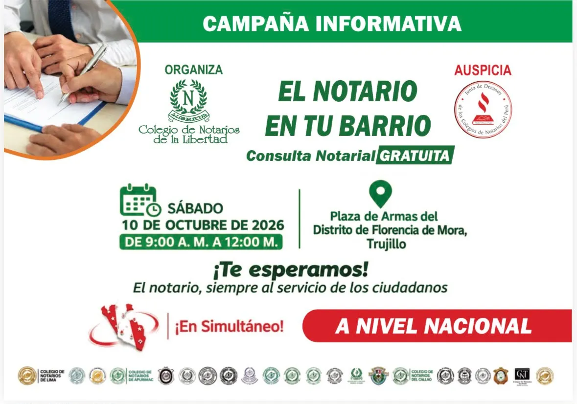 “EL NOTARIO EN TU BARRIO” LLEGA A FLORENCIA DE MORA EN UNA JORNADA SIMULTÁNEA A NIVEL NACIONAL