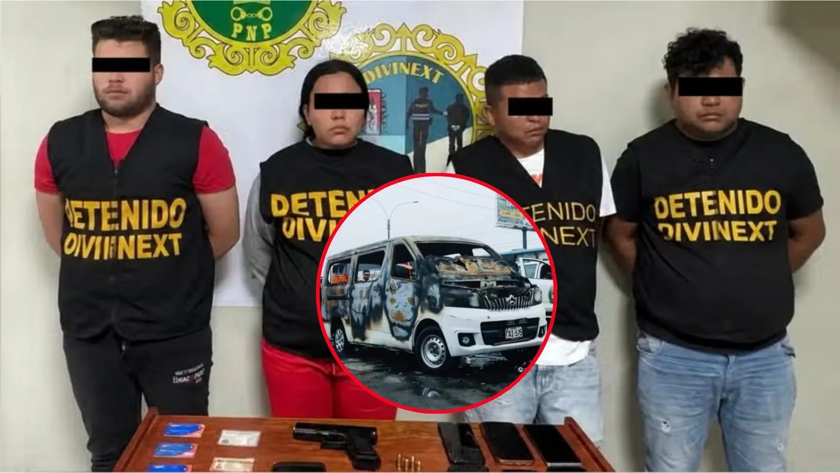 ¡Siniestro! Delincuentes cobraron S/ 200 por incendiar miniván con chofer dentro