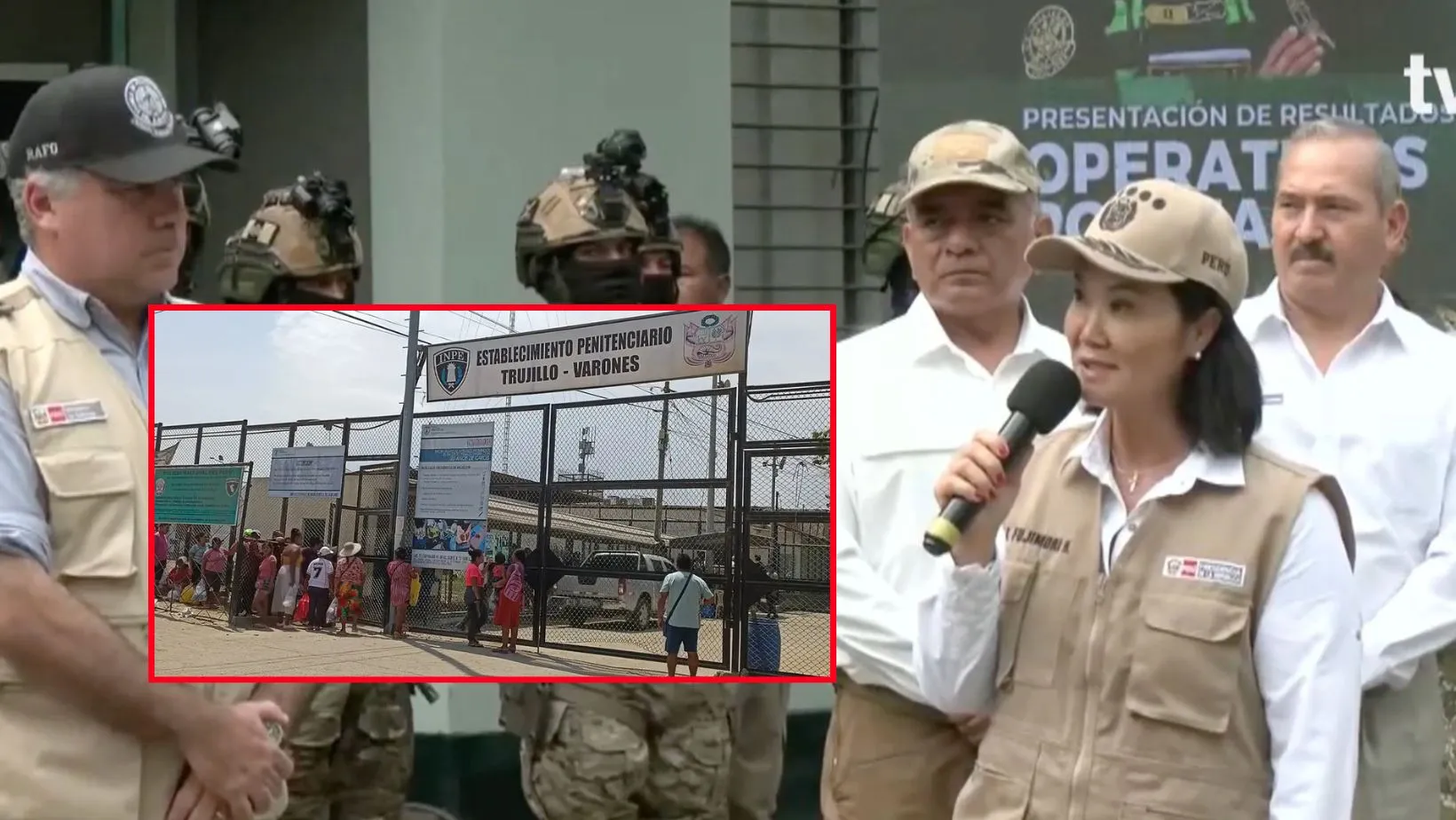 Keiko Fujimori: “Visitas a penal de Trujillo han disminuido en 50% desde que FF.AA lo controlan”