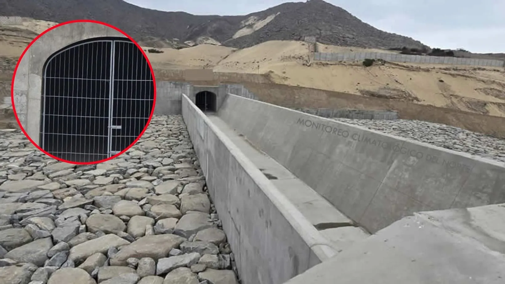 Trujillo: Obra de quebrada San Ildefonso en riesgo por instalación de reja en túnel