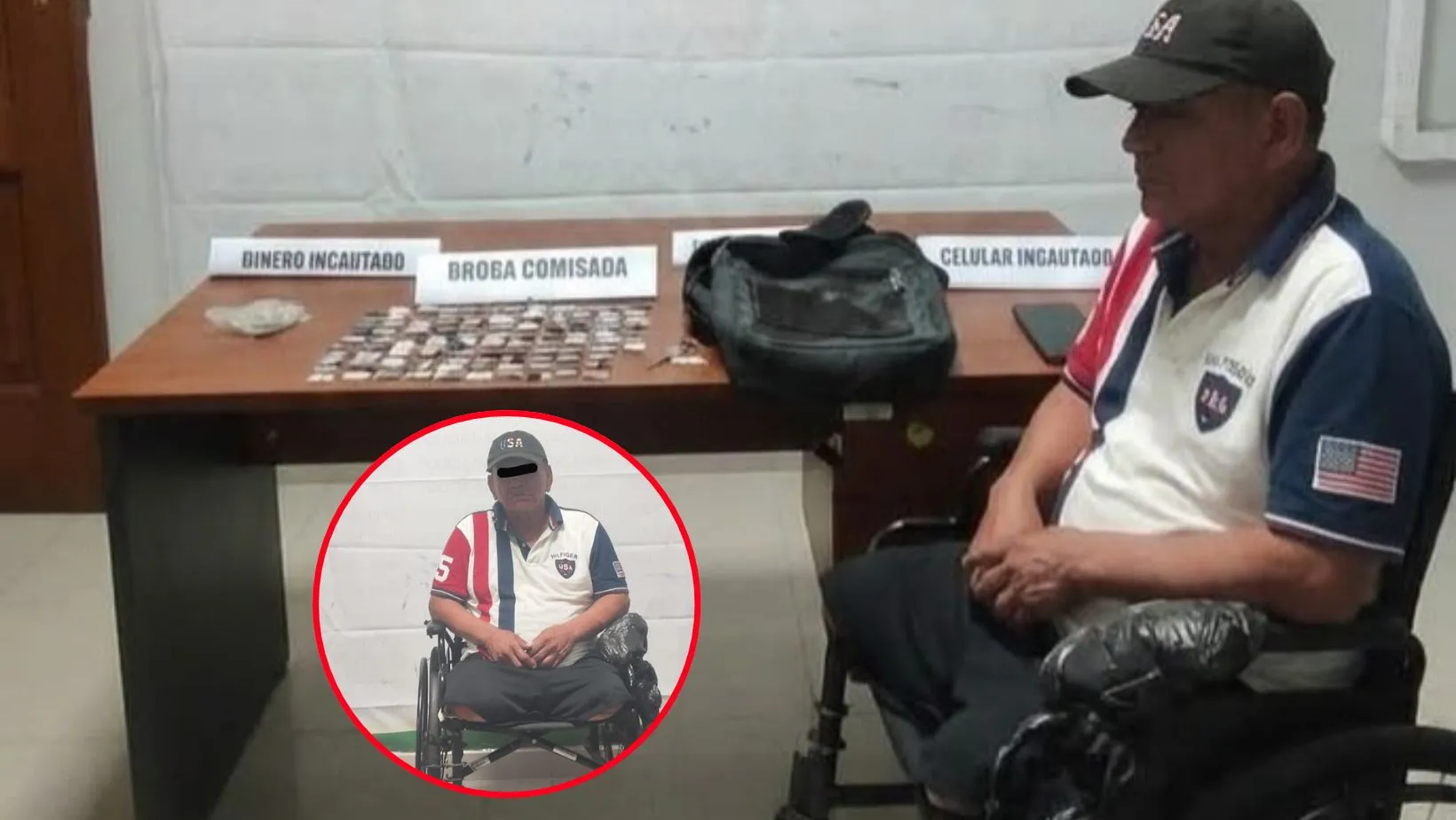 Trujillo: ¡Pasaba inadvertido! Anciano vendía droga en su silla de ruedas